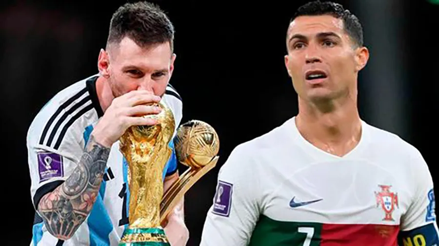Ronaldo cho rằng dù anh hay Messi giành World Cup thì cuộc tranh luận ai vĩ đại hơn vẫn tiếp tục. ẢNH: MIRROR