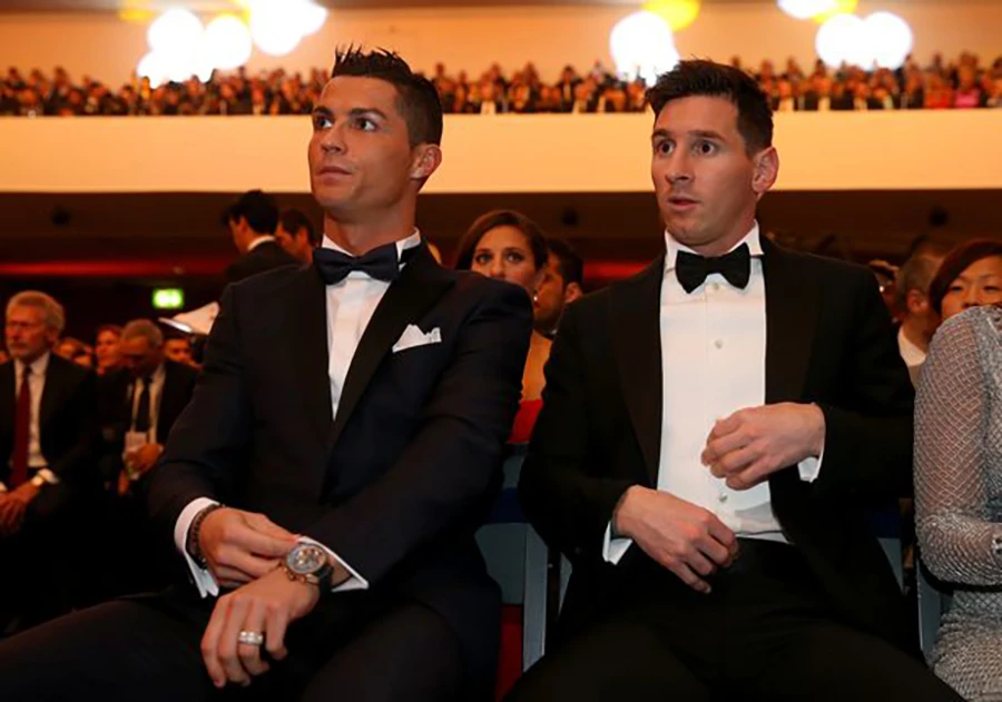 Ronaldo và Messi đã 'so tài' với nhau trong hơn 1 thập kỷ và cùng nhau giành tổng cộng 12 quả bóng vàng thế giới. ẢNH: GETTY