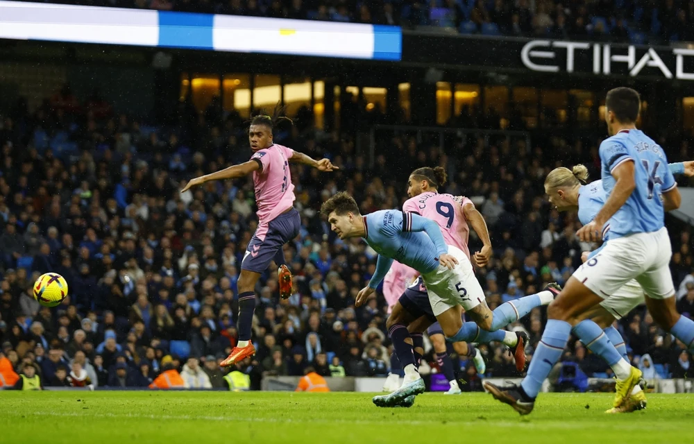 Man City có chiều sâu đội hình và có thể xoay tua trong trận tiếp đón Chelsea. Ảnh: Getty