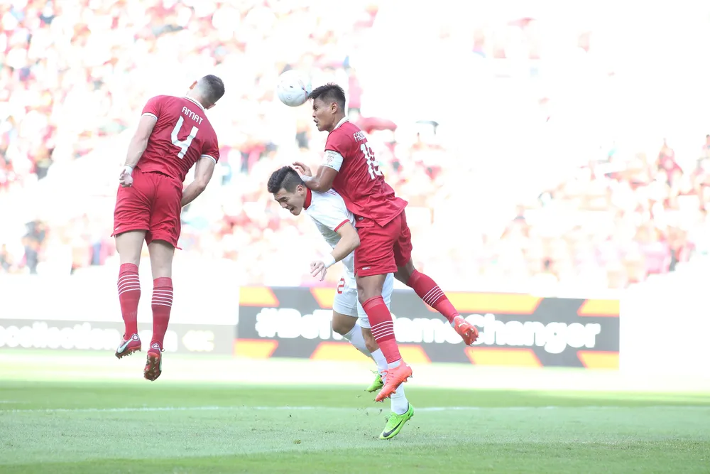 Indonesia đang chơi rất tốt trước Việt Nam. ẢNH: ANH THỎA Indonesia đang chơi rất tốt trước Việt Nam. ẢNH: ANH THỎA