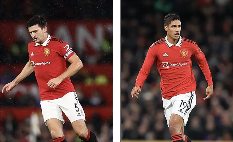 Maguire và Varane cũng bị ảnh hưởng bởi 'quy tắc Ronaldo'. ẢNH: GETTY, OFFSIDE Maguire và Varane cũng bị ảnh hưởng bởi 'quy tắc Ronaldo'. ẢNH: GETTY, OFFSIDE