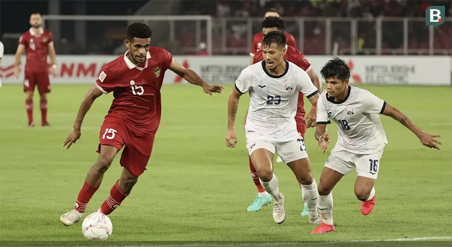 Ricky Kambuaya là quân bài dự bị quan trọng của HLV Shin Tae-yong. ẢNH: BOLA