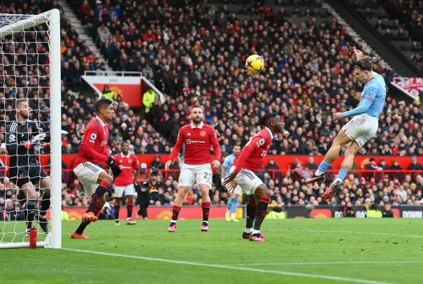 Grealish ghi bàn trước cho Man City. ẢNH: GETTY Grealish ghi bàn trước cho Man City. ẢNH: GETTY