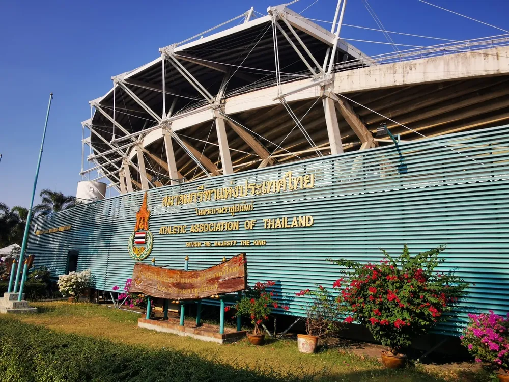 Sân Thammasat của Thái Lan. ẢNH: HẢI THỊNH