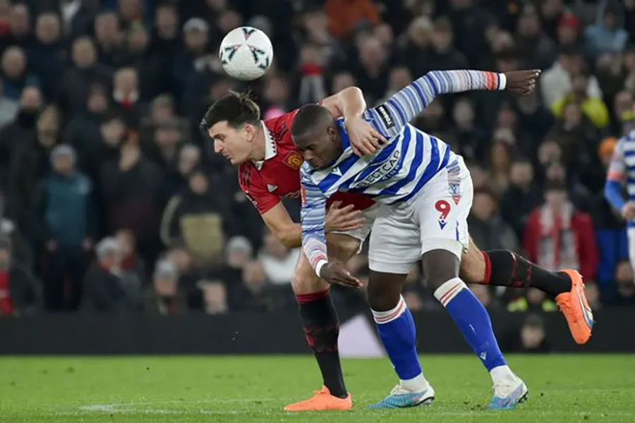 Đội trưởng bị thất sủng của MU Harry Maguire có lần hiếm hoi đá chính. ẢNH: GETTY Đội trưởng bị thất sủng của MU Harry Maguire có lần hiếm hoi đá chính. ẢNH: GETTY