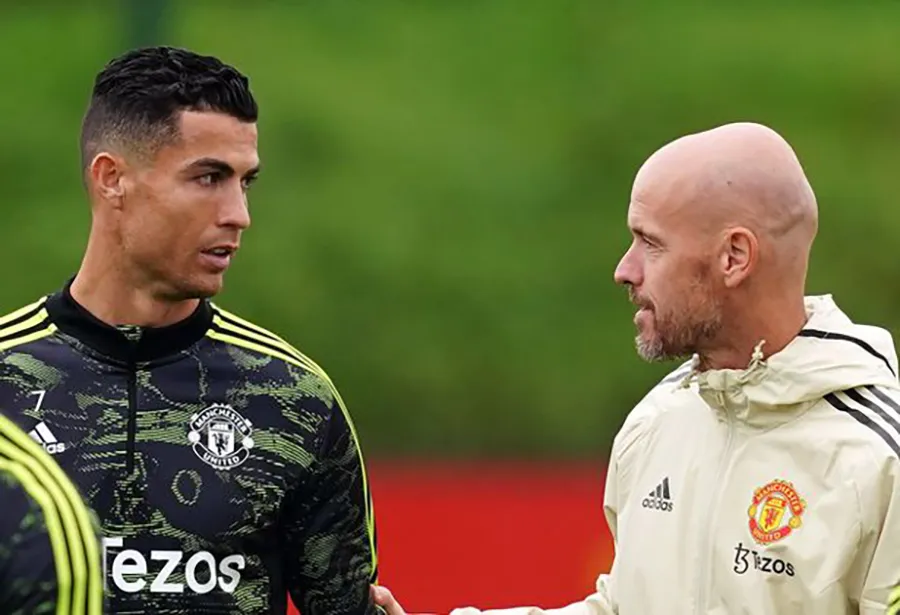 Ronaldo từng khẳng định HLV Erik Ten Hag của MU không tôn trọng anh nên anh cũng không tôn trọng Ten Hag. ẢNH: GETTY