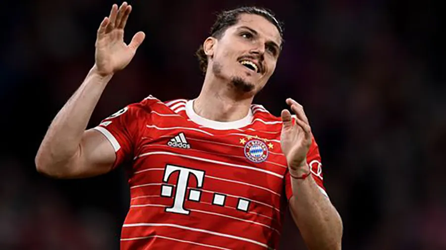 Ở mùa này, Sabitzer ra sân rất nhiều trong màu áo Bayern Munich nhưng chủ yếu từ băng ghế dự bị. ẢNH: GETTY