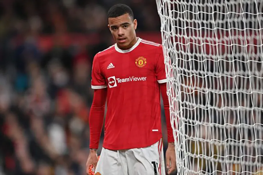 Lần cuối cùng Mason Greenwood ra sân thi đấu cho Man United là ngày 22-1-2022. ẢNH: GETTY
