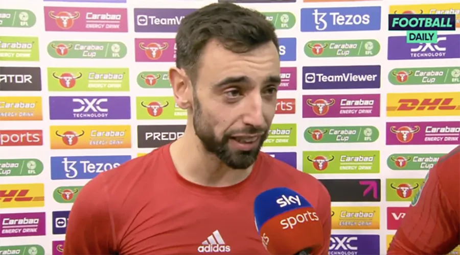 Bruno Fernandes khẳng định sự tự tin đã trở lại với mọi cầu thủ MU. ẢNH: FOOTBALL DAILY