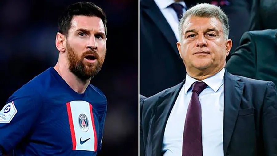 Lionel Messi chỉ có thể trở lại Barcelona nếu Laporta ra đi. ẢNH: MIRROR Lionel Messi chỉ có thể trở lại Barcelona nếu Laporta ra đi. ẢNH: MIRROR