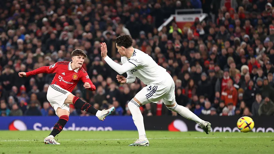 Garnacho có vài cơ hội gỡ hòa 1-1 cho MU nhưng không tận dụng thành công. ẢNH: GETTY