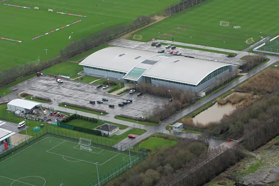 Trung tâm huấn luyện Carrington của MU bị bỏ bê suốt nhiều năm qua. ẢNH: GETTY