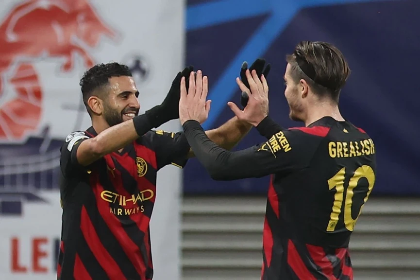 Mahrez giúp Man City có bàn thắng mở tỷ số từ rất sớm. Ảnh: Getty