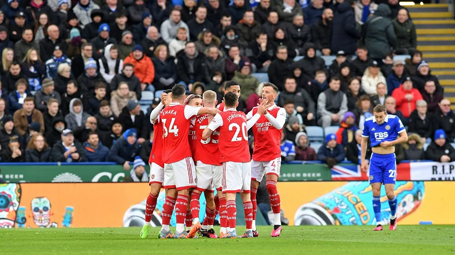 Arsenal đã có 3 điểm quan trọng trong cuộc đua vô địch Premier League với Man City. ẢNH: GETTY Arsenal đã có 3 điểm quan trọng trong cuộc đua vô địch Premier League với Man City. ẢNH: GETTY