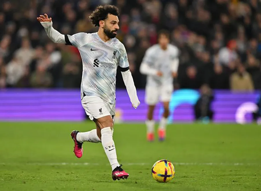 Salah có cơ hội tốt nhưng không thể ghi bàn cho Liverpool. ẢNH: GETTY
