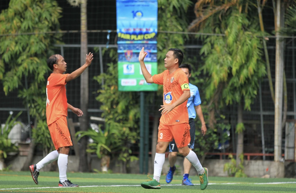 Đội trưởng Trần Lê Thao của PC08 đang dẫn đầu danh sách vua phá lưới với 5 bàn thắng.