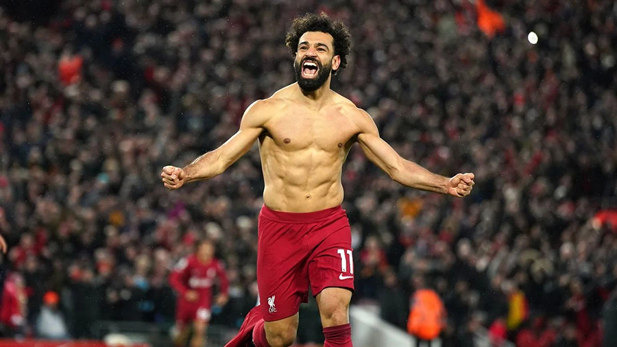 Salah lập cú đúp trong trận đấu. ẢNH: GETTY