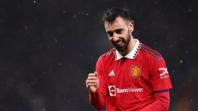 Bruno Fernandes cũng đóng góp 1 bàn thắng cho MU. ẢNH: GETTY