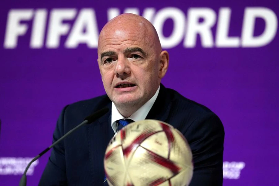 Chủ tịch FIFA Infantino đang chịu nhiều chỉ trích. ẢNH: GETTY