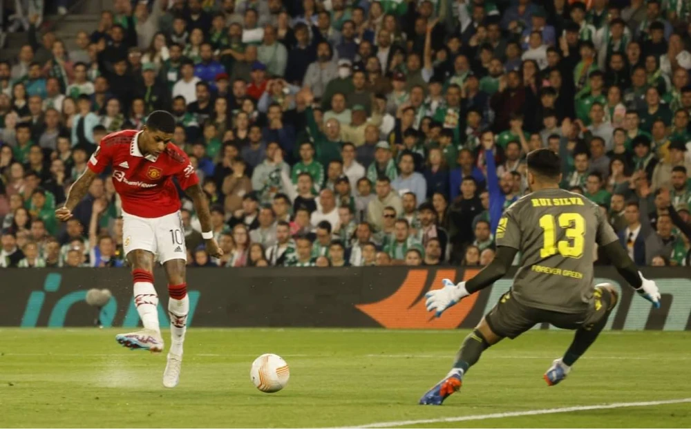 Rashford đã bỏ lỡ ít nhất 2 cơ hội ghi bàn cho MU. Ảnh: Getty