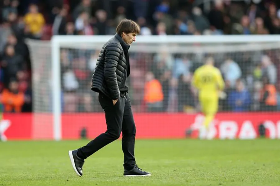 HLV Conte nhiều khả năng sẽ rời Tottenham sau khi mùa giải năm nay kết thúc. ẢNH: GETTY