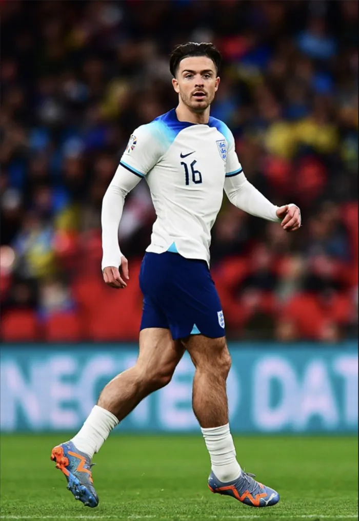 Jack Grealish trong màu áo Tam sư. ẢNH: REX Jack Grealish trong màu áo Tam sư. ẢNH: REX