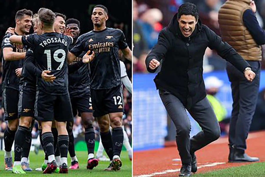 Arsenal của HLV Mikel Arteta được dự đoán sẽ vô địch Premier League mùa này. ẢNH: DAILY STAR