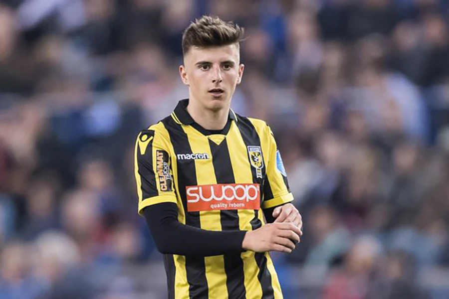 Mason Mount từng rời Chelsea gia nhập Vitesse thi đấu 1 năm dưới dạng cho mượn. ẢNH: GETTY