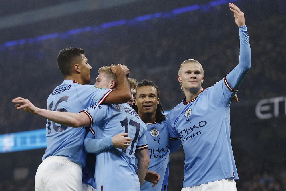 Nếu vắng Haaland, sức tấn công của Man City sẽ giảm đi đáng kể. Ảnh: Getty Nếu vắng Haaland, sức tấn công của Man City sẽ giảm đi đáng kể. Ảnh: Getty