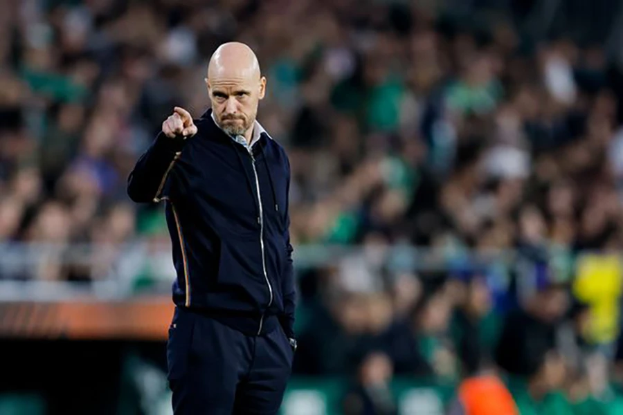 Ten Hag khẳng định ưu tiên của MU là phải giành vé dự Champions League mùa tới. ẢNH: GETTY