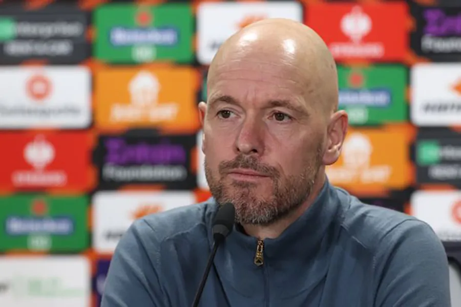 Ten Hag rất lo lắng trước việc MU vắng hàng loạt trụ cột trong giai đoạn cuối mùa giải. ẢNH: GETTY