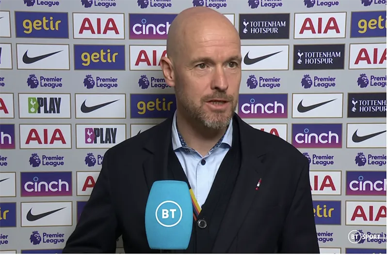 Ten Hag giải thích Maguire bị loại vì chấn thương. ẢNH: BT SPORTS
