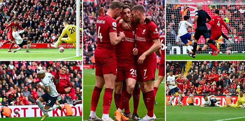 Liverpool và Tottenham tạo nên trận đấu siêu kịch tính. ẢNH: MIRROR Liverpool và Tottenham tạo nên trận đấu siêu kịch tính. ẢNH: MIRROR