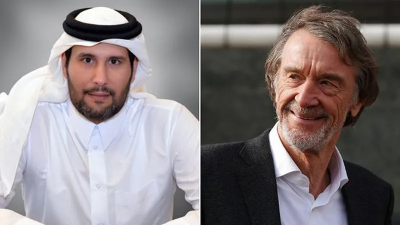 Sheikh Jassim bin Hamad Al-Thani và Sir Jim Ratcliffe là hai cái tên sáng giá nhất có thể sở hữu MU. ẢNH: MIRROR Sheikh Jassim bin Hamad Al-Thani và Sir Jim Ratcliffe là hai cái tên sáng giá nhất có thể sở hữu MU. ẢNH: MIRROR