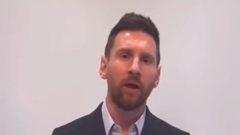 Messi chia sẻ trong đoạn video được đăng trên Instagram. ẢNH CẮT TỪ CLIP