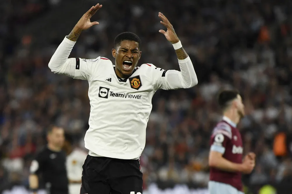 2 trận thua vừa qua của MU nguyên nhân đến từ việc Rashford bị phong tỏa hoàn toàn. Ảnh: Getty