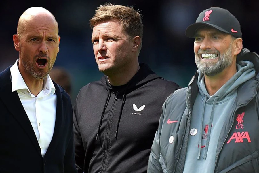 Cuộc đua Top 4 Premier League giữa MU, Newcastle và Liverpool hấp dẫn hơn bao giờ hết. ẢNH: MIRROR