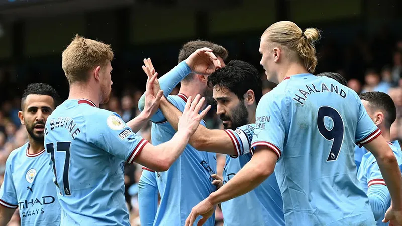 Man City có cơ hội giành cú ăn ba lịch sử. ẢNH: GETTY
