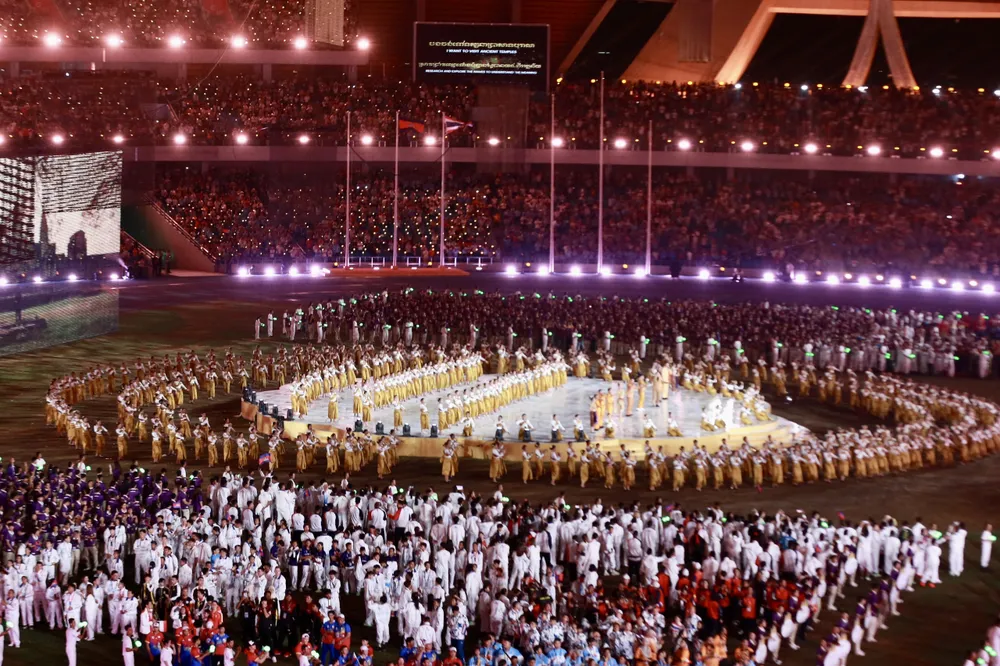 Toàn cảnh buổi lễ bế mạc SEA Games 32.