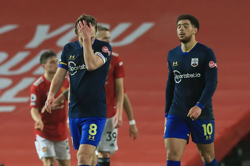 Southampton thua 0-9 đến 2 lần trong những năm gần đây. ẢNH: GETTY