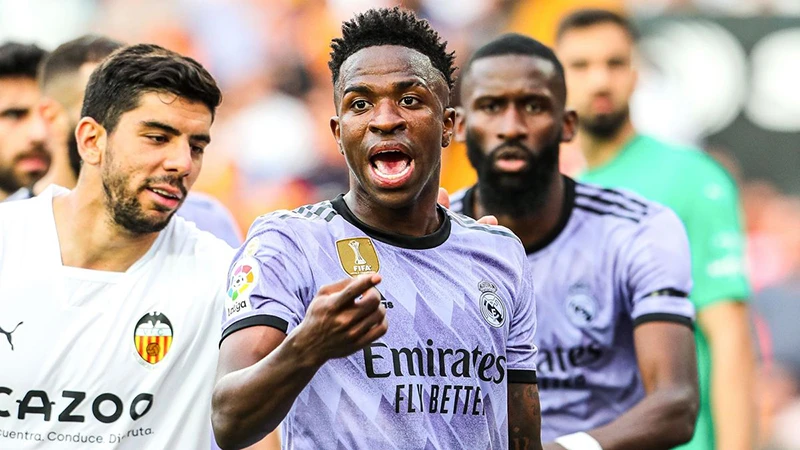 Vinicius Jr đang là ngôi sao của Real Madrid. ẢNH: GETTY
