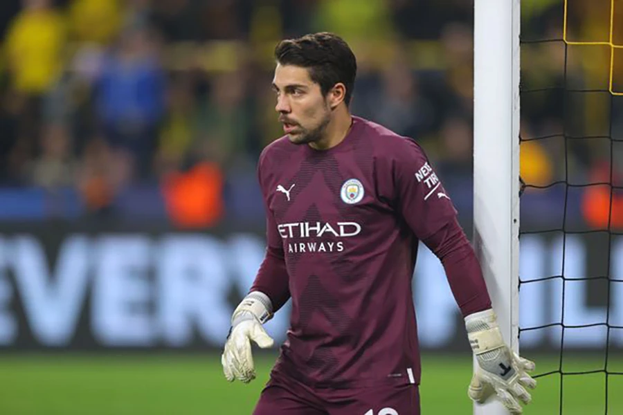 Stefan Ortega sẽ bắt chính trong khung gỗ Man City trong trận chung kết FA Cup gặp MU. ẢNH: GETTY