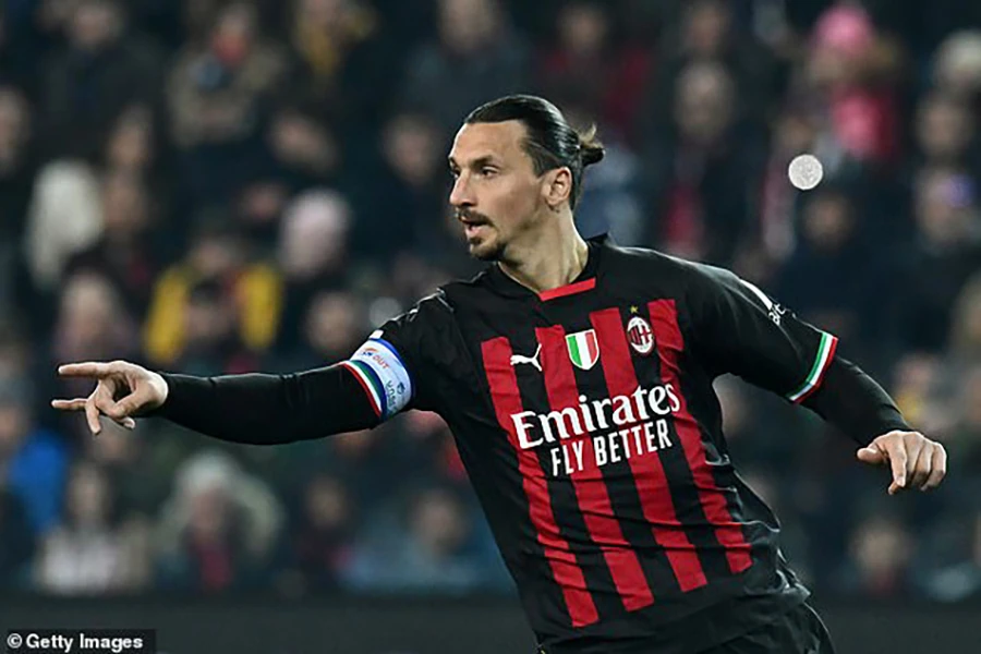 AC Milan là đội bóng cuối cùng trong sự nghiệp cầu thủ của Ibrahimovic. ẢNH: GETTY