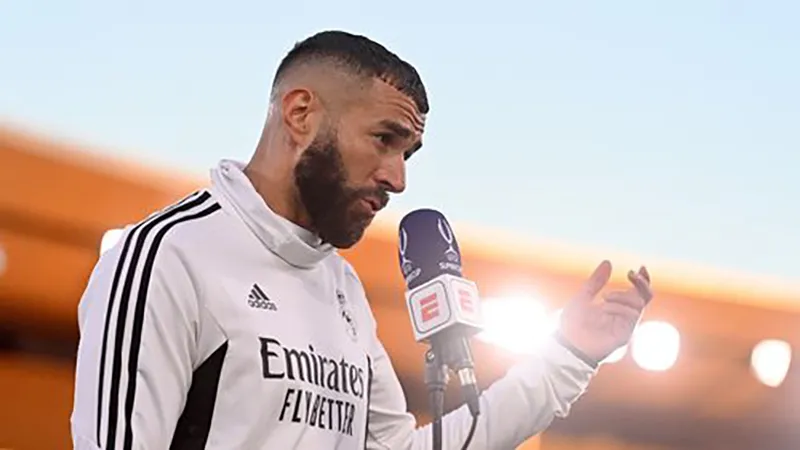 Karim Benzema nói lời tạm biệt Real Madrid sau 14 năm gắn bó. ẢNH: GETTY