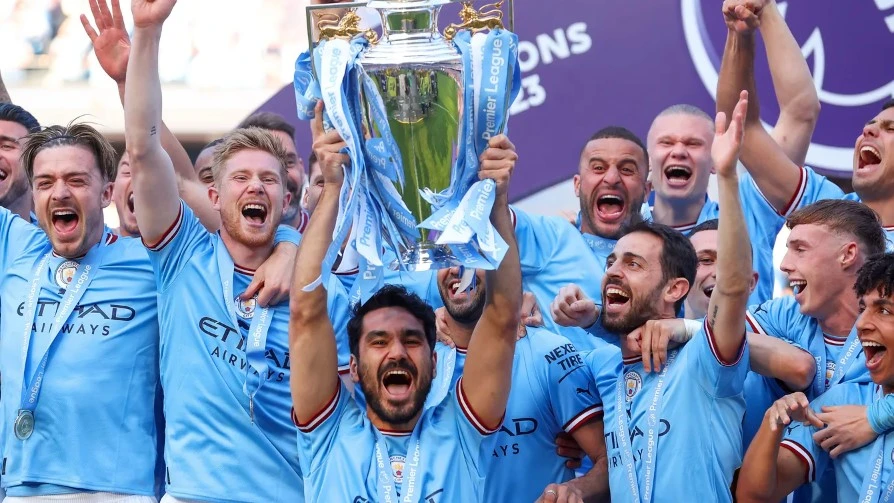 Man City đang tự tin cho cú ăn 3 lịch sử của mình. Ảnh: Getty
