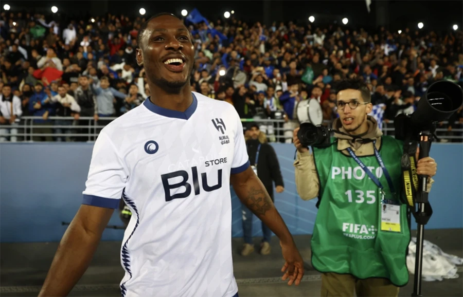 Odion Iglaho dẫn đầu hàng công trong đội hình xuất sắc nhất Saudi Pro League mùa 2022 - 2023. ẢNH: GETTY