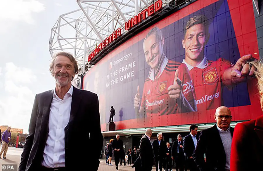 Sir Jim Ratcliffe từng ở vị trí tốt nhất trong cuộc đua mua đội chủ sân Old Trafford. ẢNH: PA