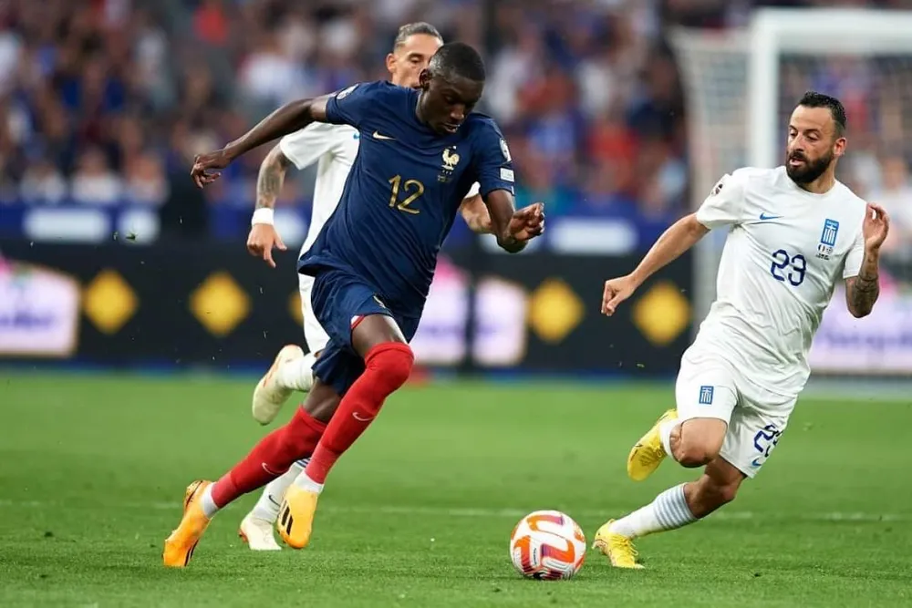 Dù được đánh giá cao hơn nhưng tuyển Pháp rất vất vả mới có thể giành trọn 3 điểm ở lượt trận thứ 4. Ảnh: Getty