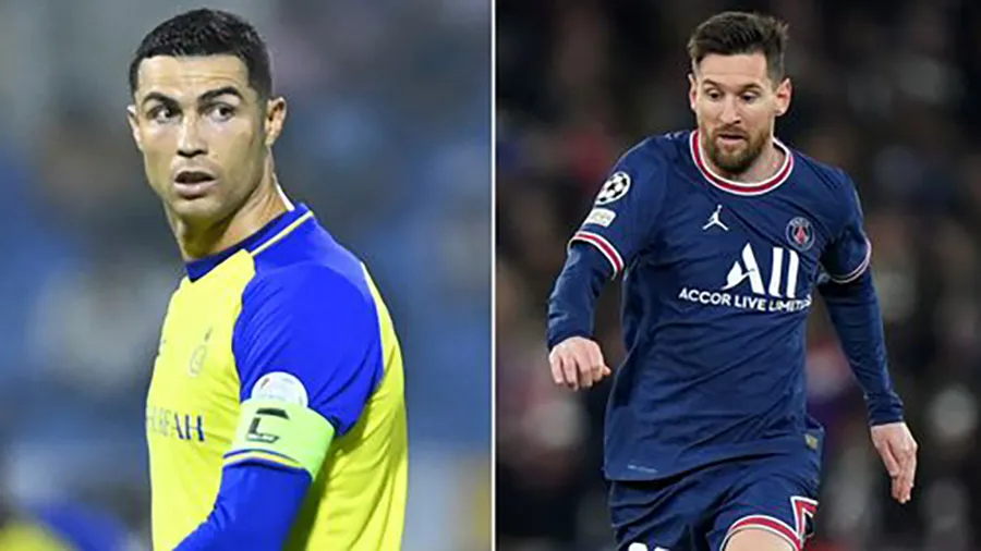 Ronaldo và Messi là hai cầu thủ xuất sắc nhất trong thời đại của mình. ẢNH: MIRROR