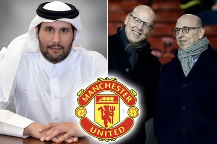 Nếu Sheikh Jassim tiếp quản MU từ gia đình Glazer, HLV Ten Hag không phải lo nghĩ về ngân sách chuyển nhượng. ẢNH: DAILY STAR.